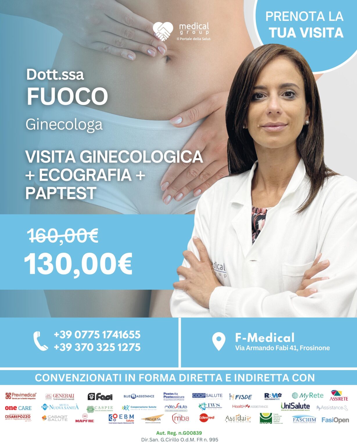 Tariffe-del-Mese-Poliambulatorio-Ginecologia Dottoressa Gilda Fuoco-F-Medical-Frosinone