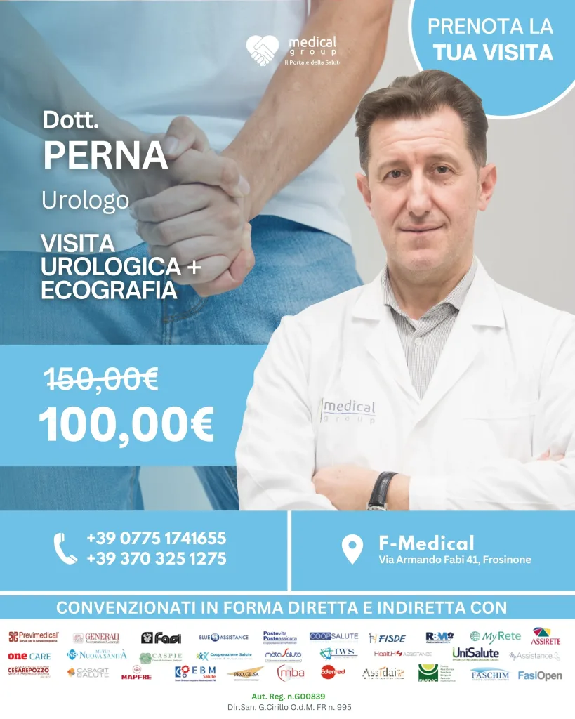 Tariffe-del-Mese-Settembre-2023-Poliambulatorio-Visita-Urologica-Ecografia-Perna-100-euro-F-Medical-Frosinone