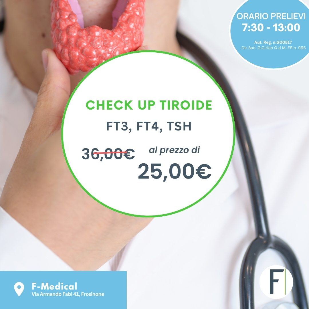 Tariffe del Mese Laboratorio Analisi F-Medical Frosinone Check Up Tiroide