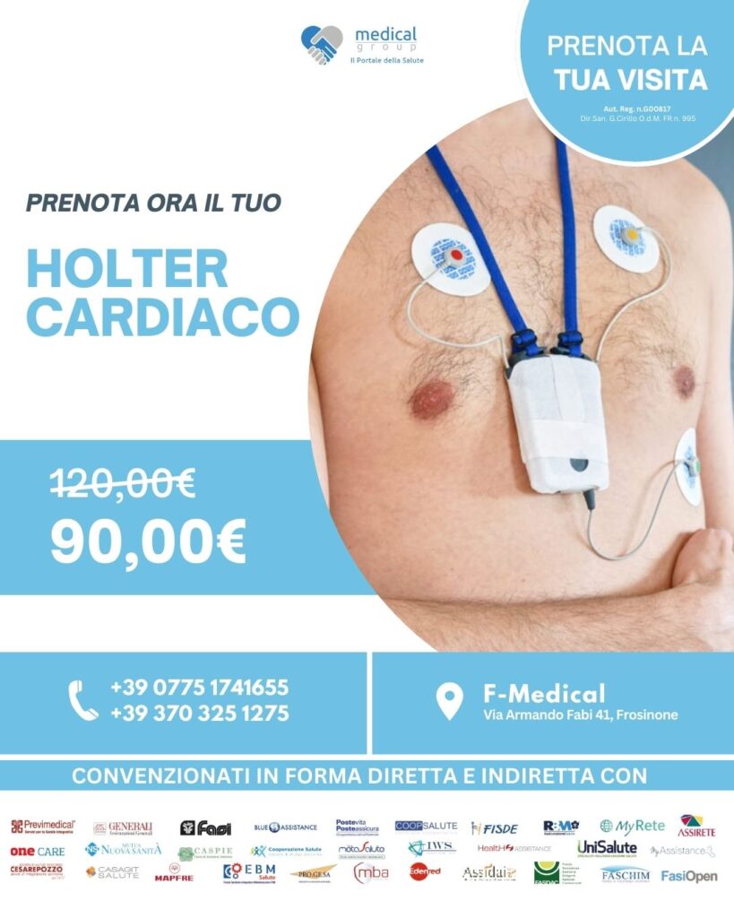 Tariffe del Mese Poliambulatorio F-Medical Frosinone HOLTER CARDIACO
