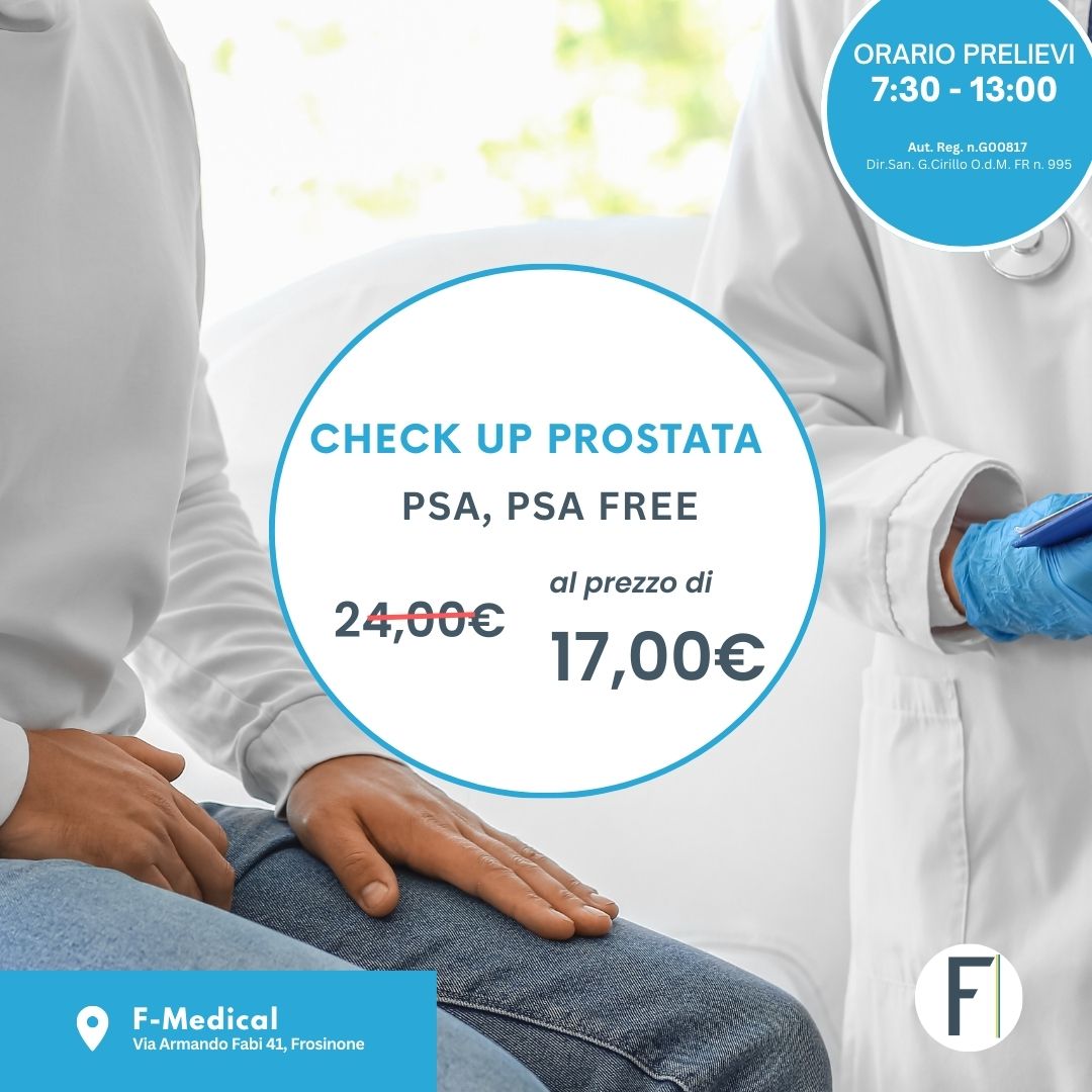 Tariffe del Mese Laboratorio Analisi F-Medical Frosinone Check Up Prostata
