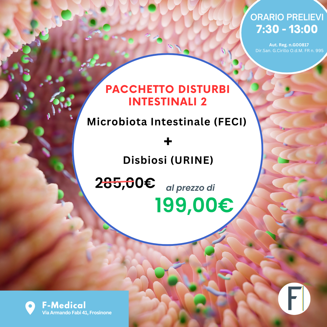 Tariffe del Mese Laboratorio Analisi F-Medical Frosinone Pacchetto Disturbi Intestinali (2)