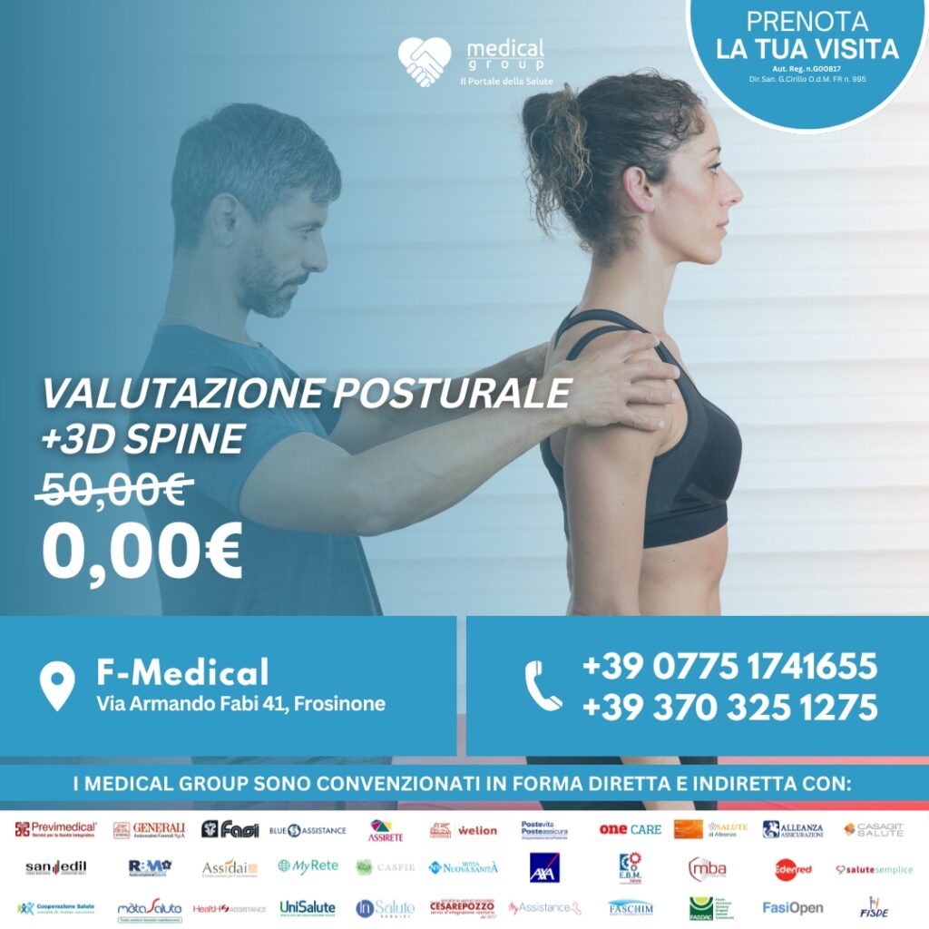 Tariffe del Mese Poliambulatorio F-Medical Frosinone Valutazione Posturale