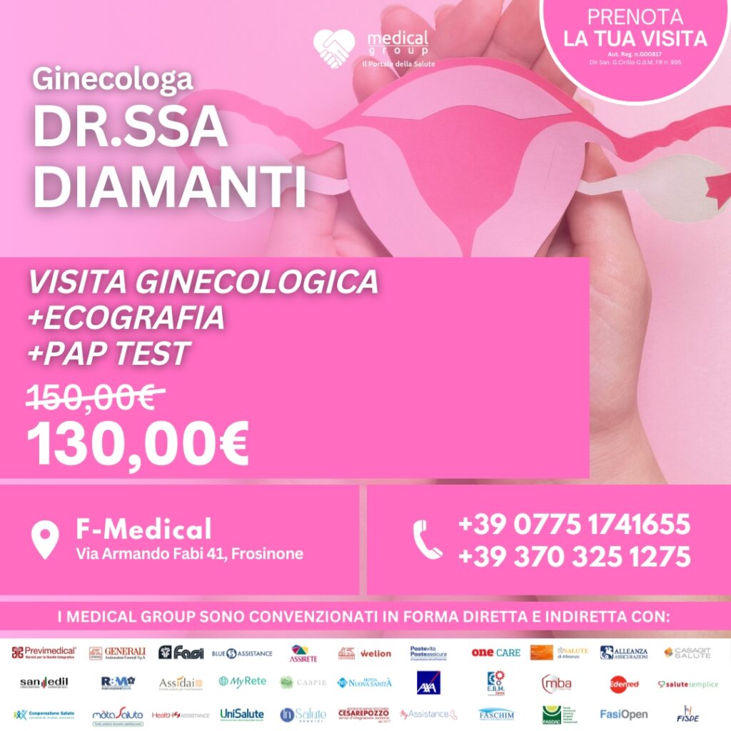 F-MEDICAL PROMO DONNE QUADRATE - VISITA ginecologica +Ecografia + Pap test Dr.ssa D'Alessandro (2)