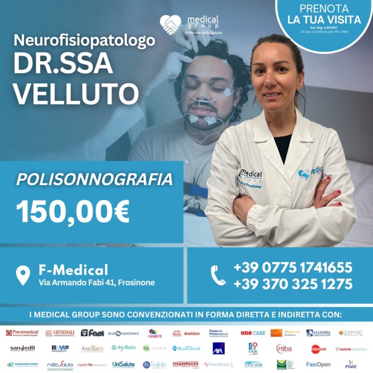 Tariffe del Mese Poliambulatorio F-Medical Frosinone POLISONNOGRAFIA -DR.SSA VALLUTO