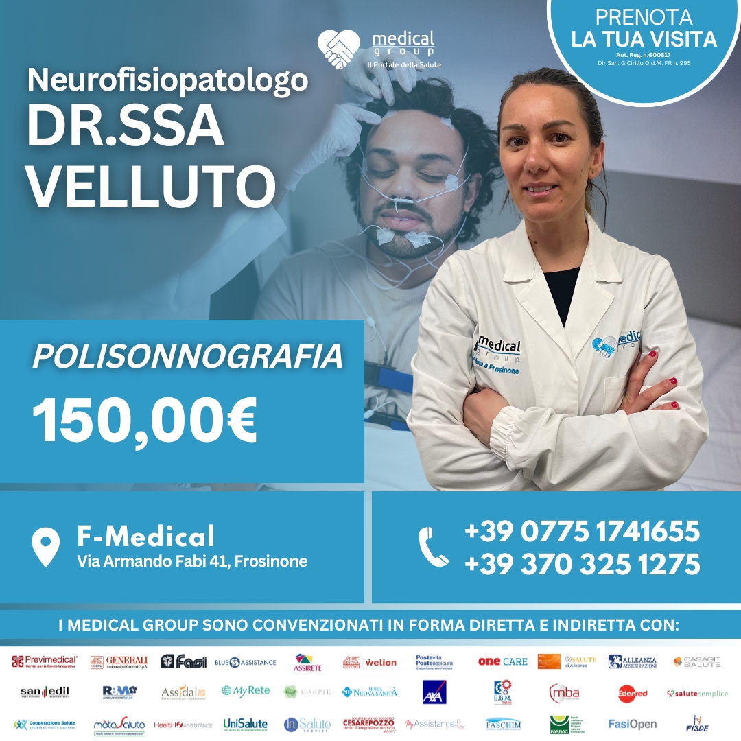 Tariffe del Mese Poliambulatorio F-Medical Frosinone POLISONNOGRAFIA -DR.SSA VALLUTO