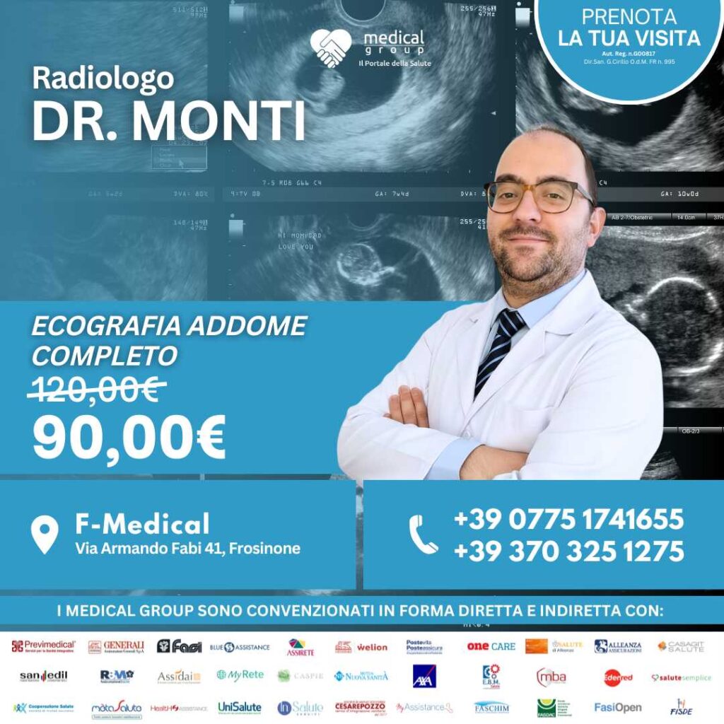 F-MEDICAL PROMO ECOGRAFIA ADDOME COMPLETO QUADRATA - DR. MONTI
