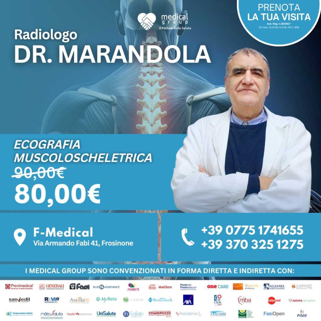 F-MEDICAL PROMO ECOGRAFIA MUSCOLOSCHELETRICA QUADRATA - DR. MARANDOLA