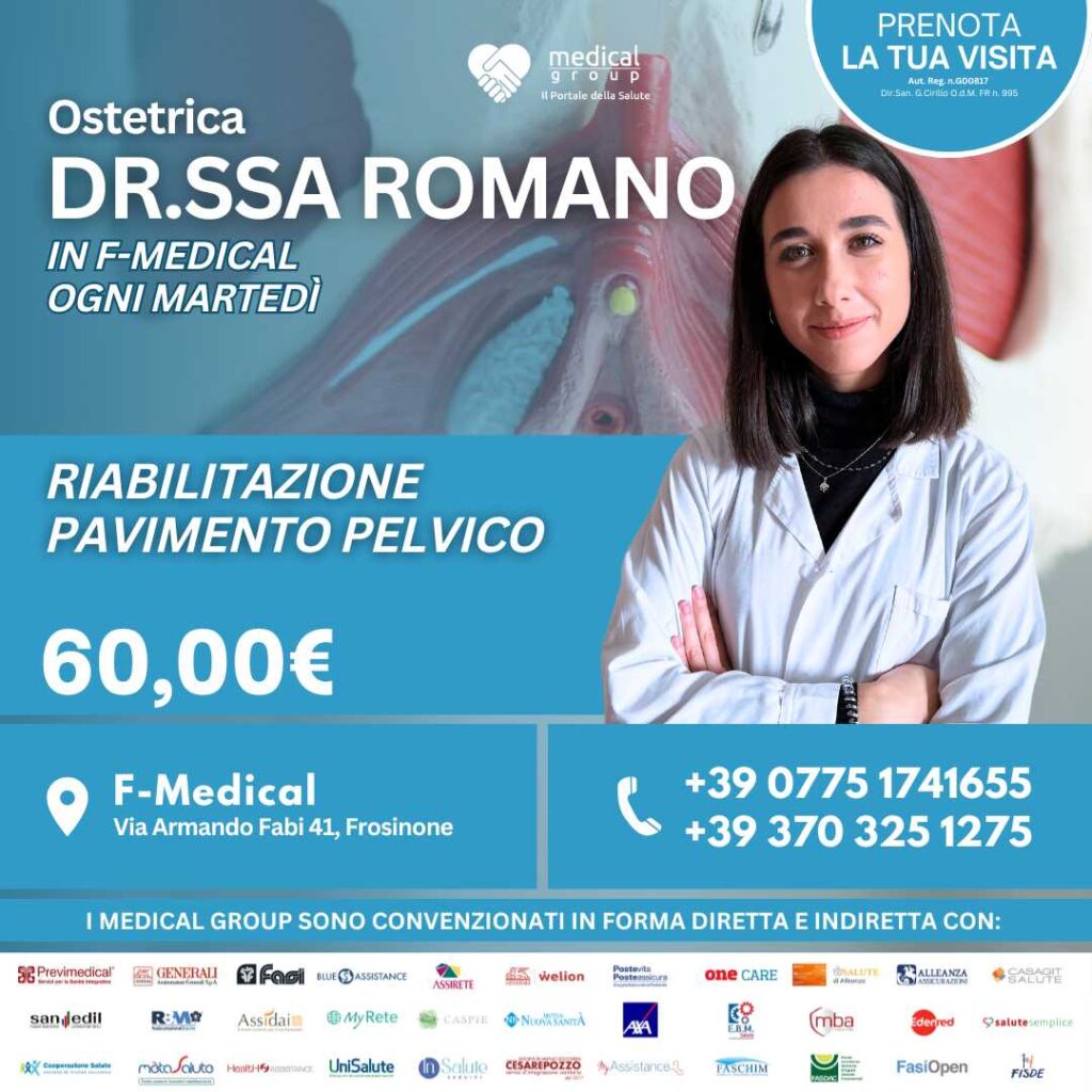 Tariffe del Mese Poliambulatorio F-Medical Frosinone Riabilitazione Pavimento Pelvico - Dr.ssa Romano