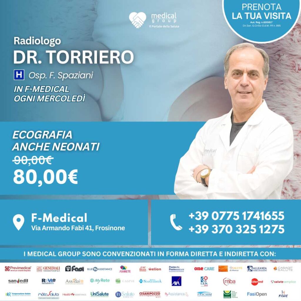 Tariffe del Mese Poliambulatorio Pediatrico F-Medical Frosinone ECOGRAFIA ANCHE NEONATO DOTT. TORRIERO (1)