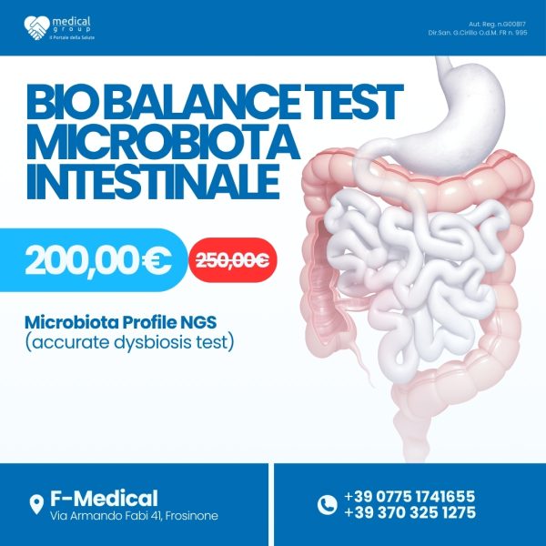 F-MEDICAL PROMO PACCHETTI ANALISI - Bio Balance Test Microbiota Intestinale