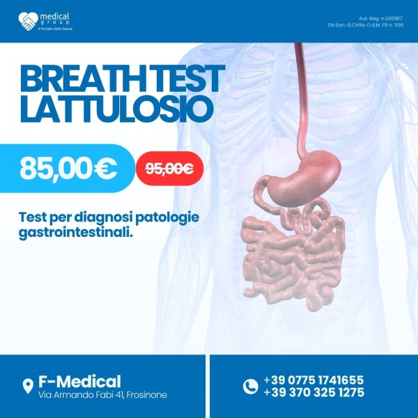 F-MEDICAL PROMO PACCHETTI ANALISI - Breath Test Lattulosio