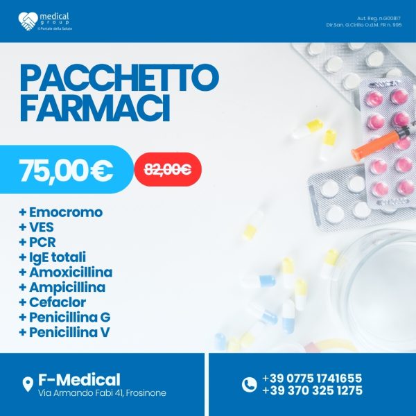 F-MEDICAL PROMO PACCHETTI ANALISI - Pacchetto Farmaci