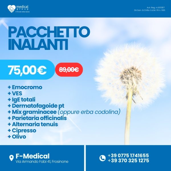 F-MEDICAL PROMO PACCHETTI ANALISI - Pacchetto Inalanti