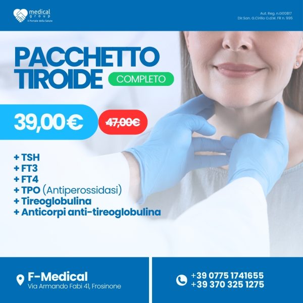 F-MEDICAL PROMO PACCHETTI ANALISI - Pacchetto Tiroide Completo