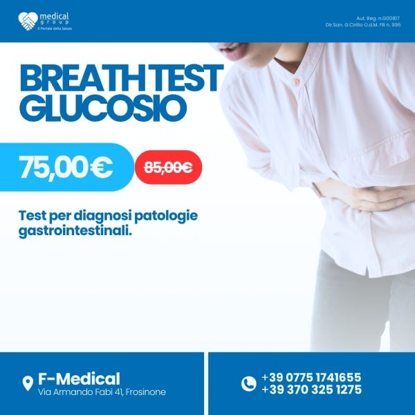 F-MEDICAL PROMO PACCHETTI ANALISI ì - Breath Test glucosio