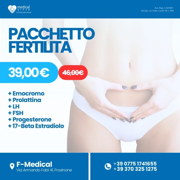 F-MEDICAL PROMO PACCHETTI ANALISI - pacchetto fertilità