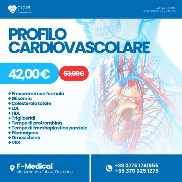 F-MEDICAL PROMO PACCHETTI ANALISI - profilo cardiovascolare